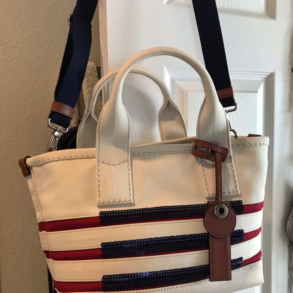 Marc Jacobs American Flag tote new crossbody strap - Picture 2 of 7